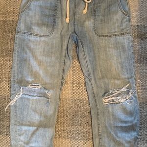 One Teaspoon Shabbies Drawstring Boyfriend Jeans